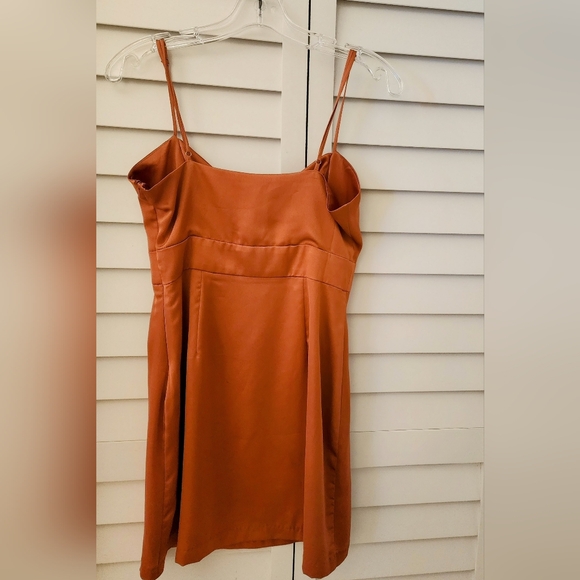 Cotton Candy LA-  Small Orange Cocktail Mini Dress - Picture 2 of 5